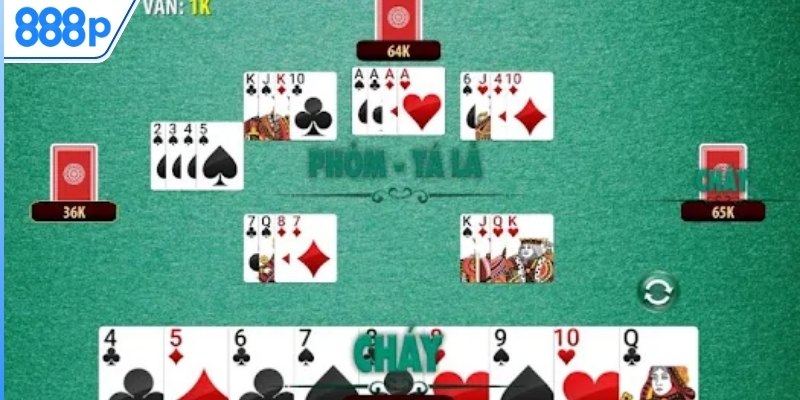 Bộ bài 52 quân chuẩn dùng để chơi phỏm với đầy đủ 4 chất